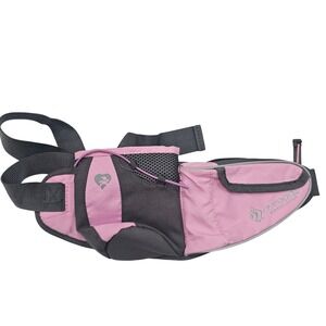 Outdoor Products Hydration Waist Pack Pink Grey Running Belt Water Bottle Holder